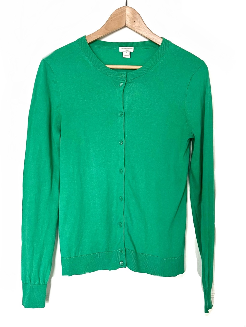 J. Crew Bright Green “Caryn Cardigan”